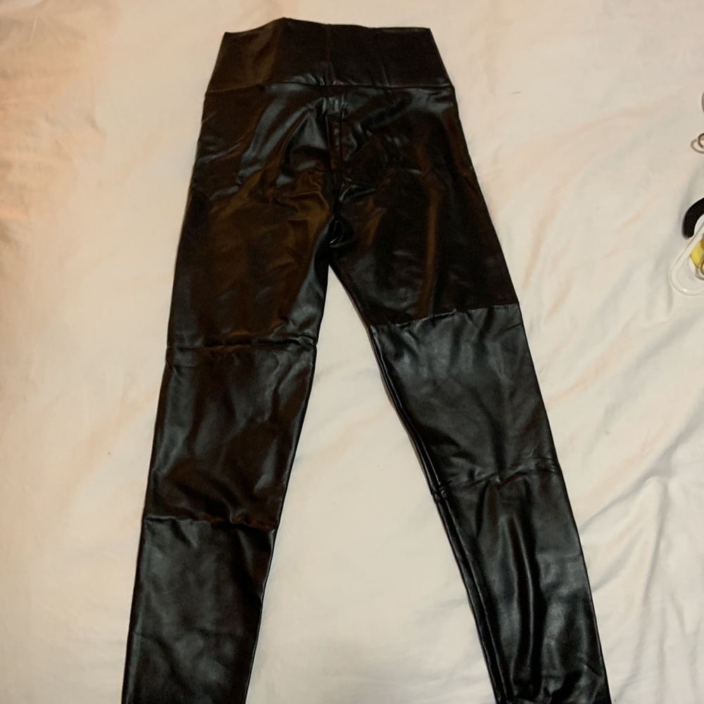 Faux Leather Pants, Size Small. - Picture 2 of 5